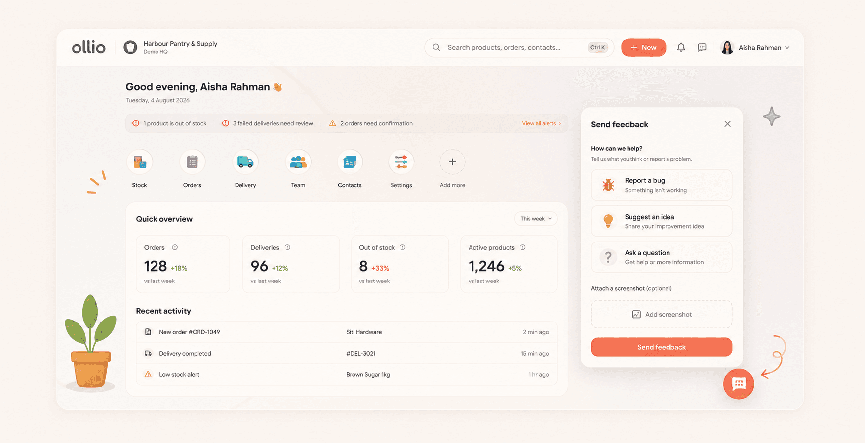 Use Ollio and share feedback